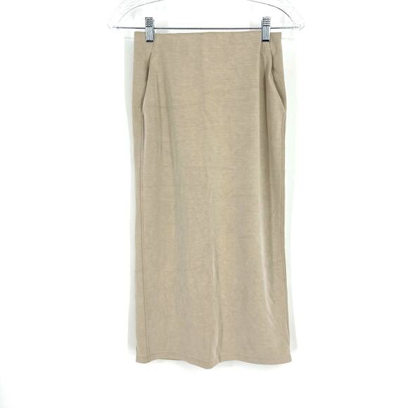 Lululemon Softstreme High Rise Midi Skirt Mojave Tan Size 4 - Picture 1 of 8